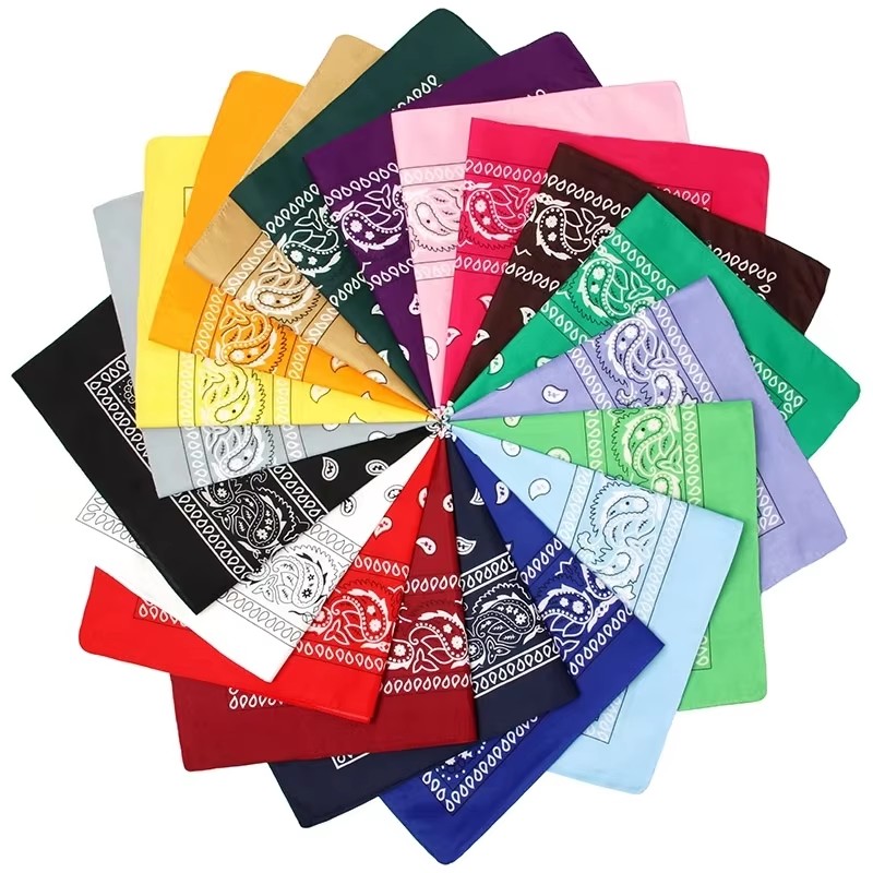 Bandana Cotton - 1/4 Pcs Men Women Bandana Hairband