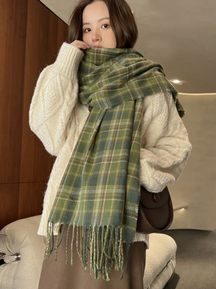 Woven Scarf Blanket - New Imitation Cashmere Women Scarf Winter