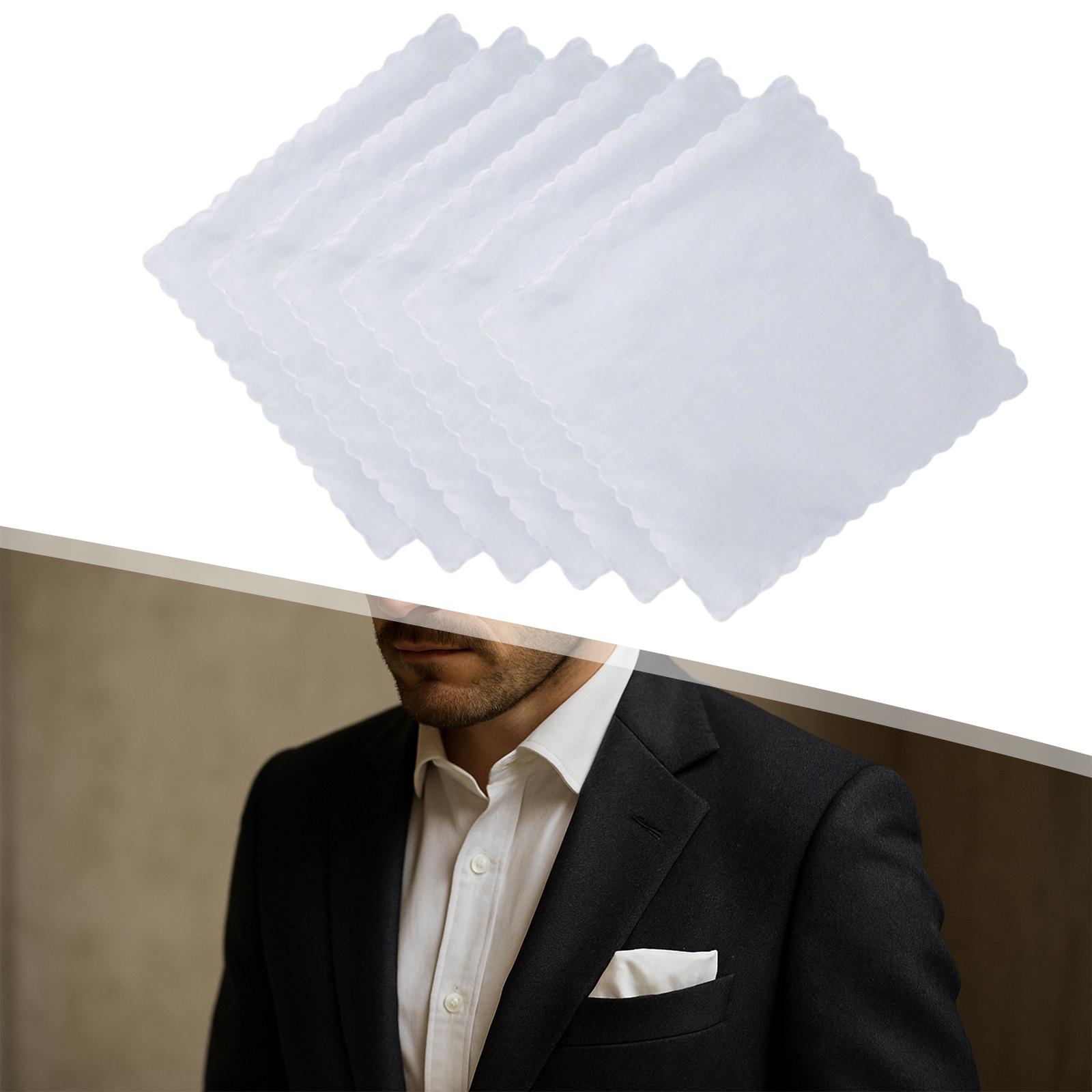 6Pcs Cotton Handkerchiefs for  - Handkerchief Cotton Men 评论和价格