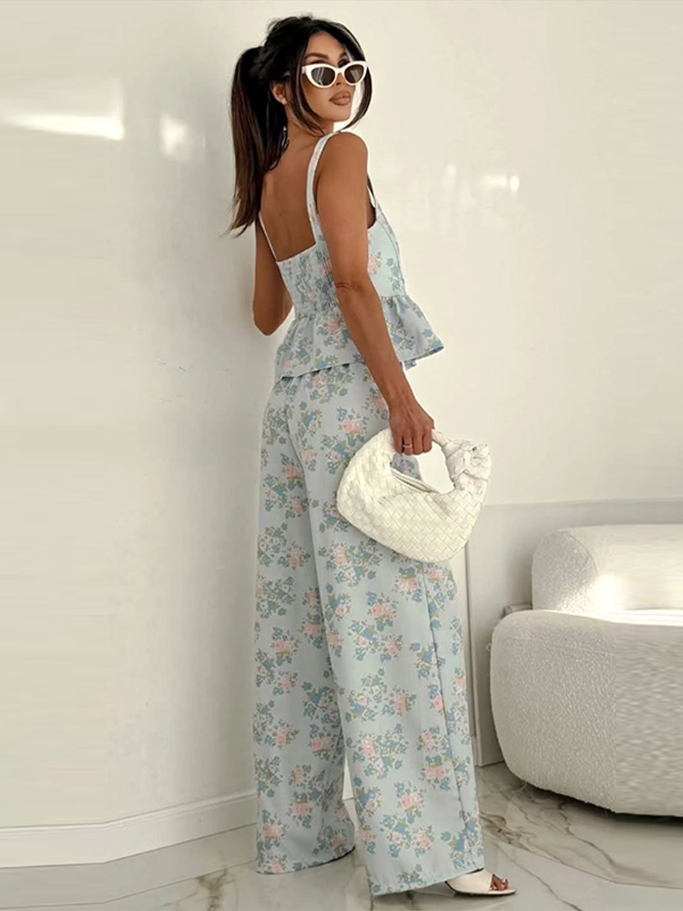 Zippers Print Sleeveless Top W - Pocket Square Set 评论和价格