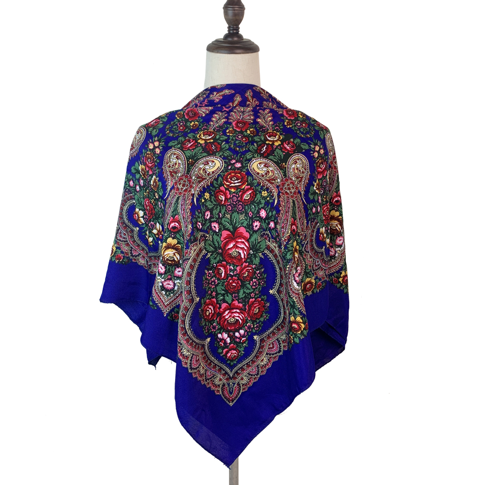 100*100cm Russian Square Scarf - Bandana Cotton 评论和价格