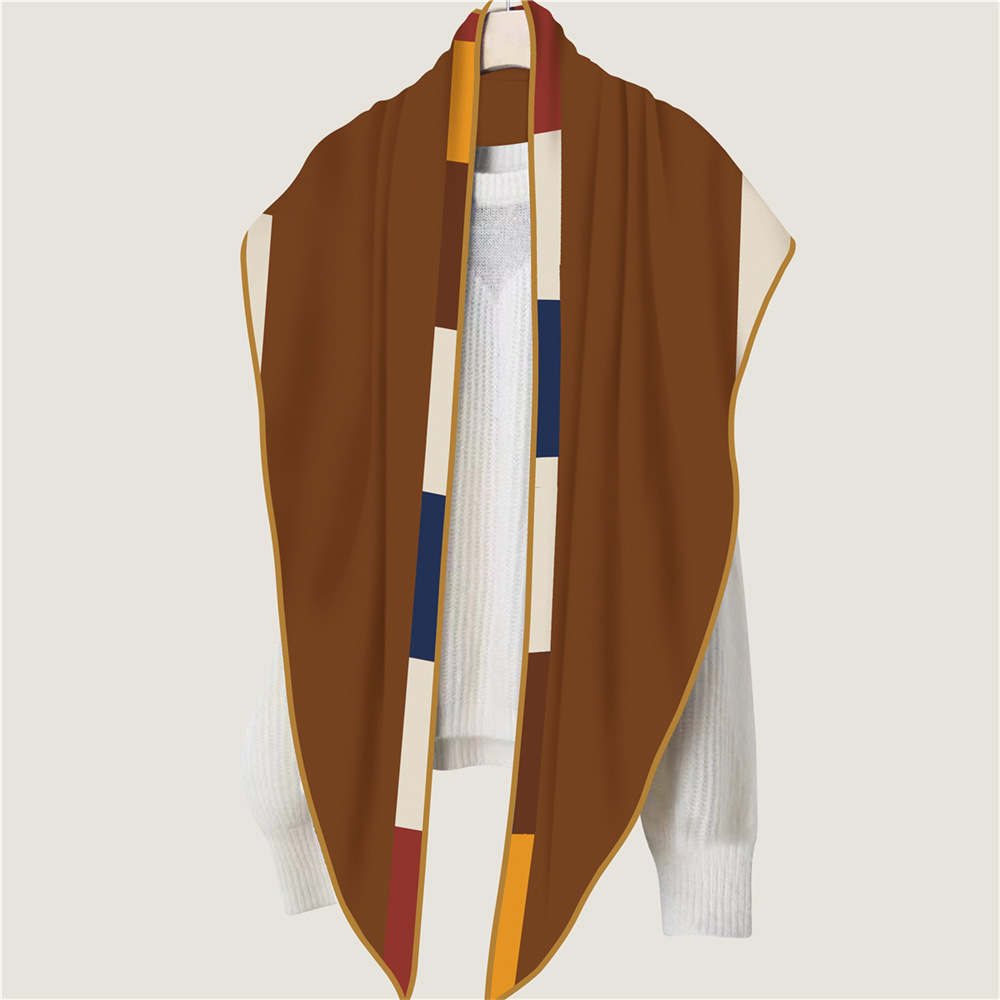 Triangle Cashmere Silk Scarf W - Pashmina Wrap Large 评论和价格