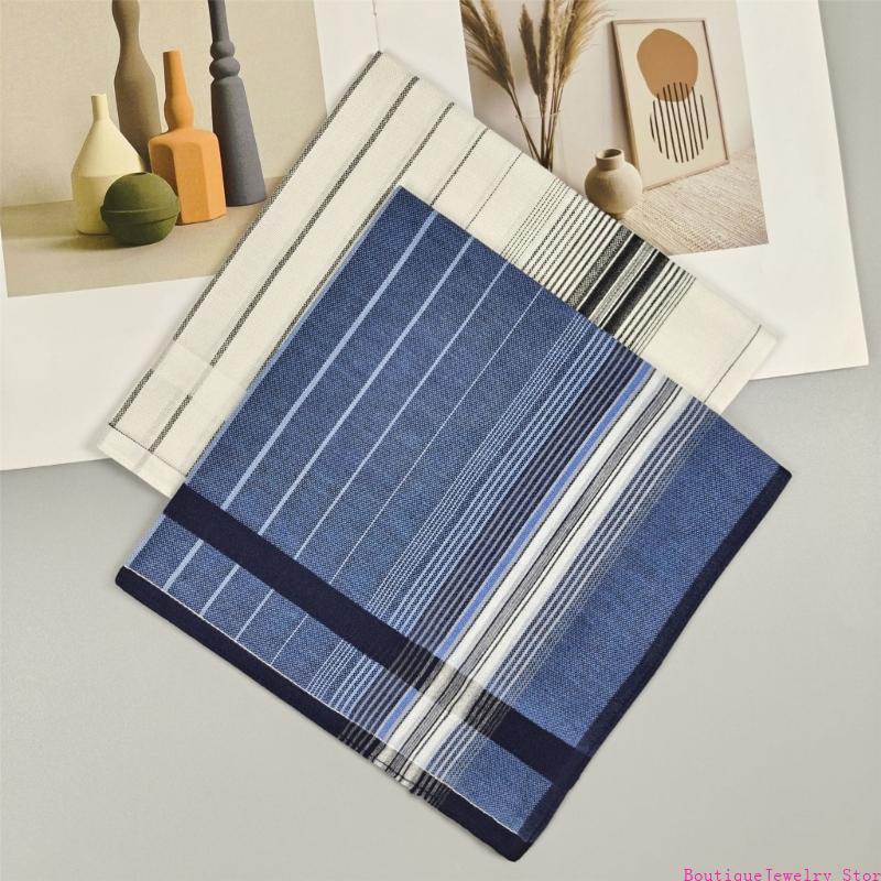 E1PE Stripes Handkerchief Pock - Handkerchief Cotton Men 评论和价格