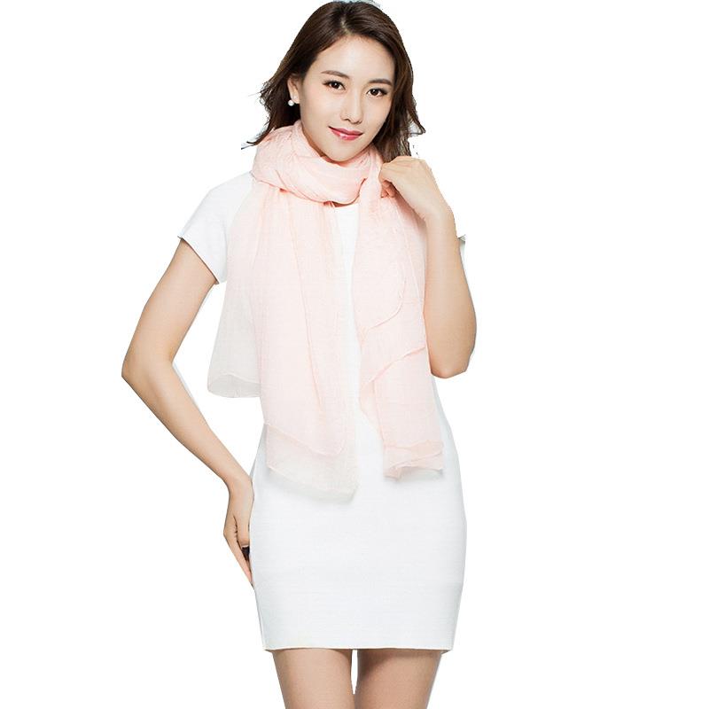 Long Scarf Summer Wrap Scarf L - Silk Neck Scarf 评论和价格