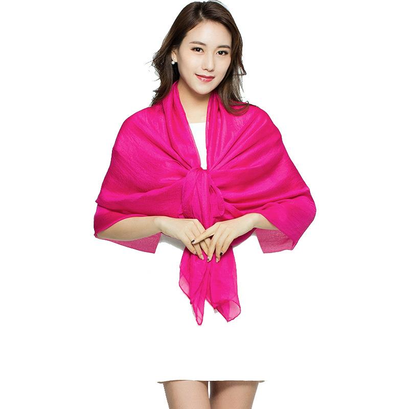 Long Scarf Summer Wrap Scarf L - Silk Neck Scarf 评论和价格