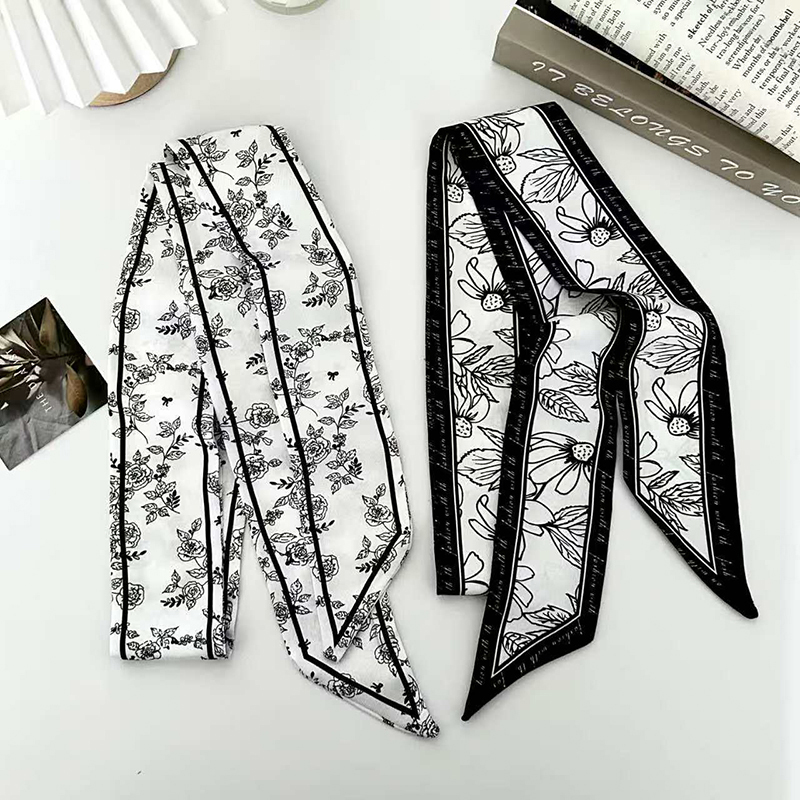 Luxury Fashion Woman Skinny Si - Silk Neck Scarf 评论和价格