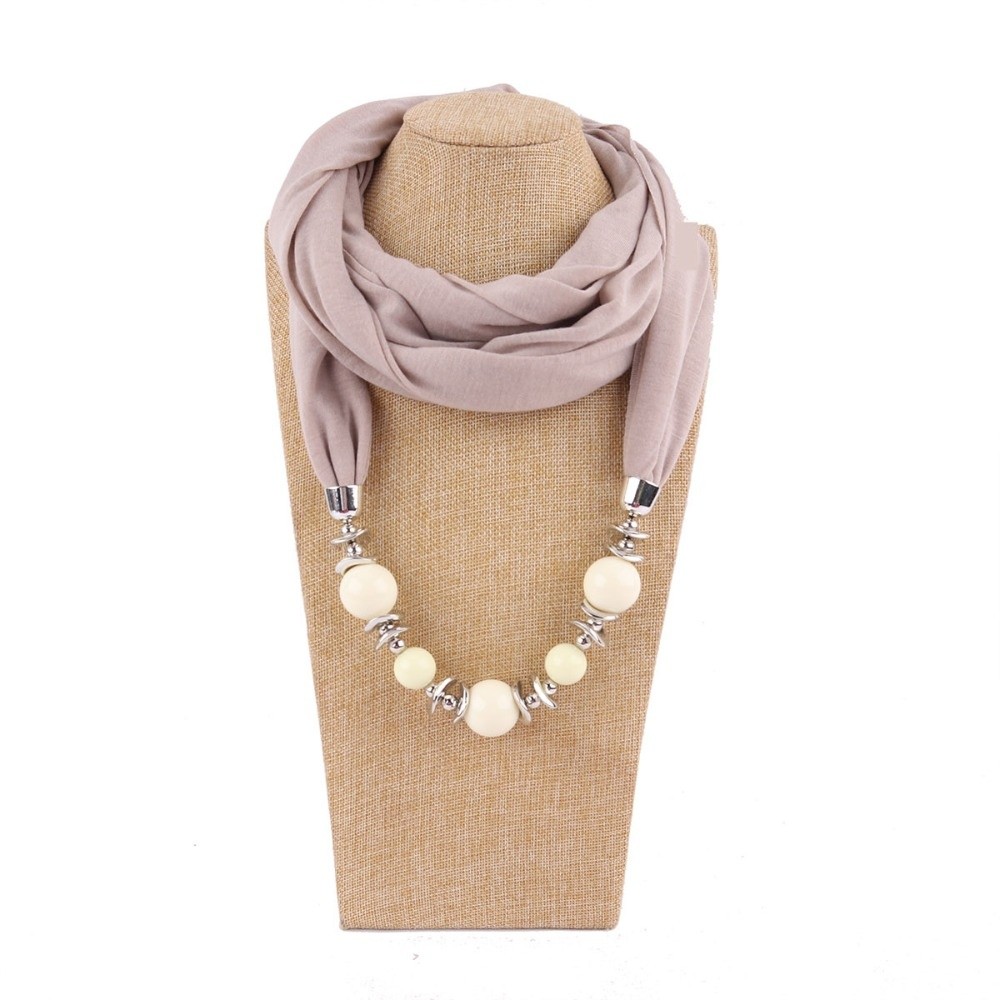 New Chiffon Scarf Necklace Bea - Infinity Scarf Knit 评论和价格